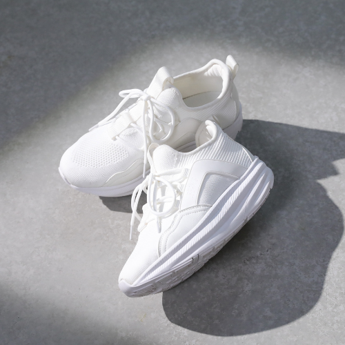 BEAXIS SLIM CORE SNEAKERS ND ホワイト L 公式】バランスコア